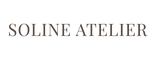Soline Atelier logo in dark brown serif typography
